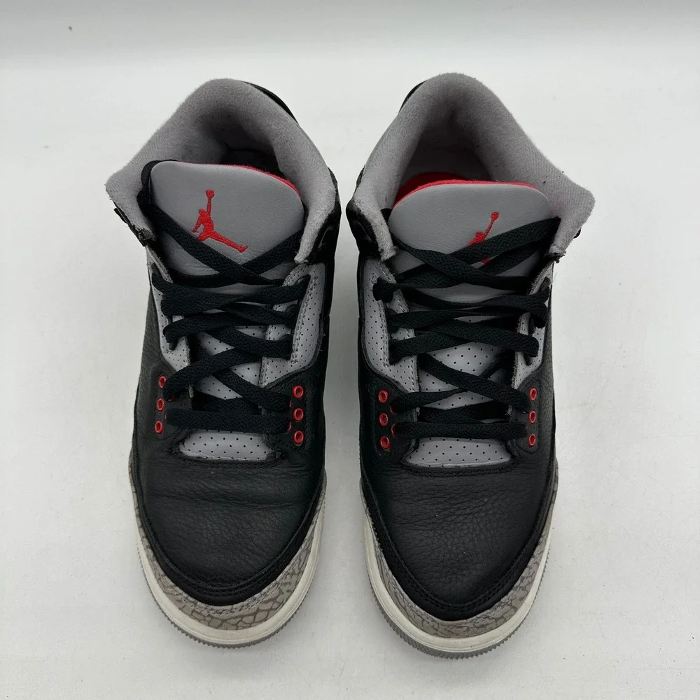 Nike DM0967-010 Youth 7Y Sneakers Air Jordan 3 Retro OG GS Black Cement 2024